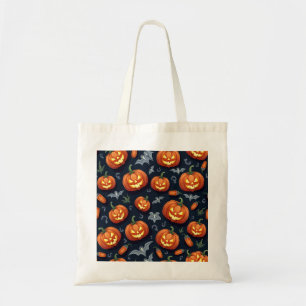 Tote Bag Motif d'horreur d'Halloween coloré Bonne Hallowee