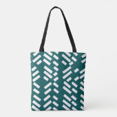 Tote Bag Motif diagonal minimaliste, Monogramme (Dos)