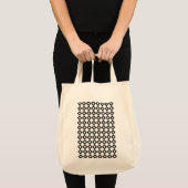 Tote Bag Motif Diamant blanc et noir (Devant (produit))