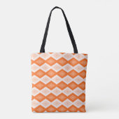 Tote Bag Motif diamant orange (Dos)