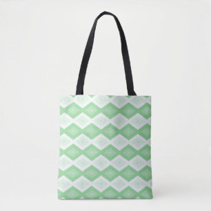 Tote Bag Motif diamant vert pomme