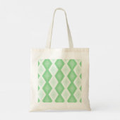 Tote Bag Motif diamant vert pomme (Dos)