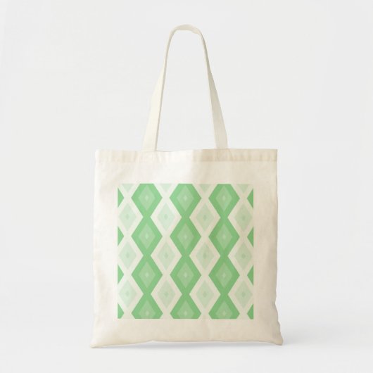 Tote Bag Motif diamant vert pomme (Devant)