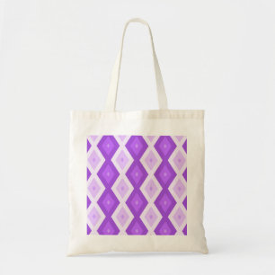 Tote Bag Motif diamant violet clair