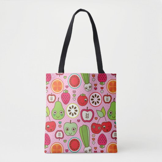 Tote Bag motif d'illustration de cuisine de fruit (Devant)