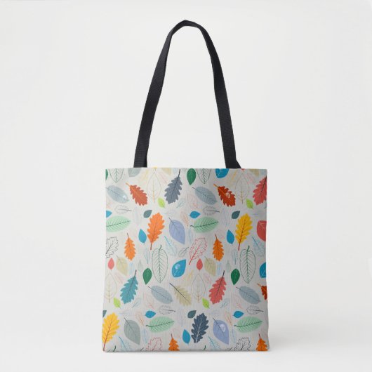Tote Bag Motif d'illustration Feuilles d'automne vintage (Devant)
