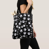 Tote Bag motif d'impression de chat d'os de poissons (De près)