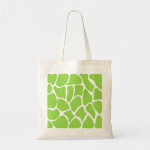 Tote Bag Motif d'impression de girafe en vert de chaux