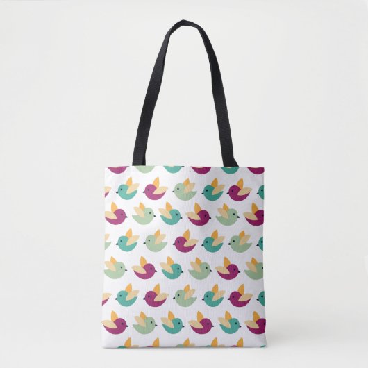 Tote Bag Motif d'oiseaux (Devant)