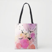Tote Bag motif d'oiseaux colorés Abstraits (Devant)