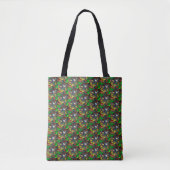 Tote Bag Motif d'opale noire moderne (Devant)