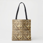 Tote Bag Motif d'or métallique (Devant)