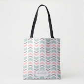 Tote Bag Motif du chevron Boho (Devant)