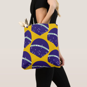Tote Bag Motif du drapeau brésilien