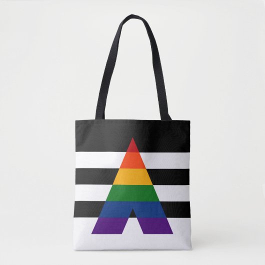 Tote Bag Motif du drapeau de la LGBT Ally Pride (Devant)