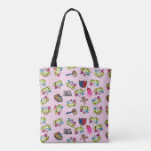 Tote Bag Motif du peloton | Harley Quinn Emoji de suicide (Dos)