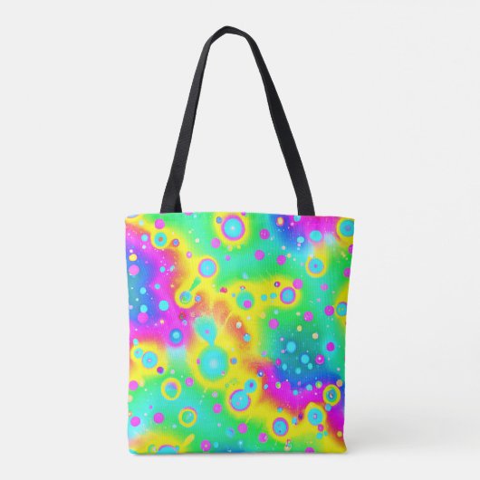 Tote Bag Motif dynamique Neon Blaze (Dos)