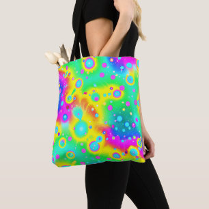 Tote Bag Motif dynamique Neon Blaze