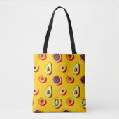 Tote Bag Motif élégant à base de fruits néons (Devant)