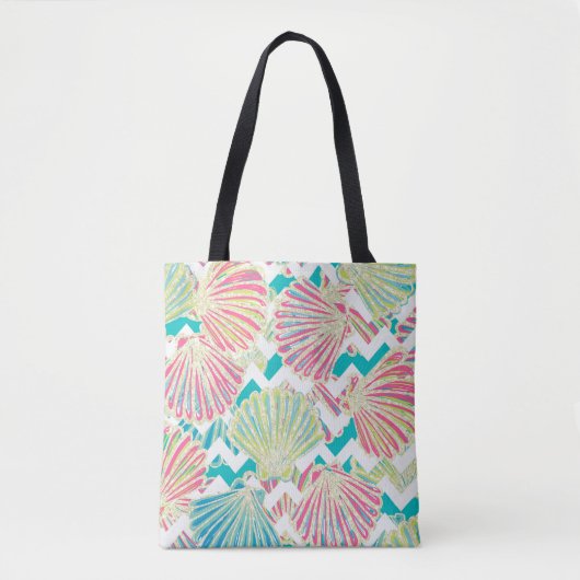 Tote Bag Motif Elegant Seashells (Devant)