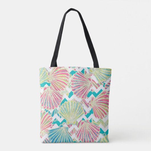 Tote Bag Motif Elegant Seashells (Dos)