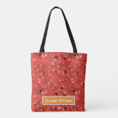 Tote Bag Motif Elmo Dancing Rouge (Dos)