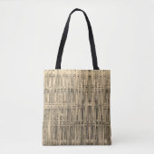 Tote Bag Motif en bambou tissé (Devant)