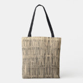 Tote Bag Motif en bambou tissé (Dos)