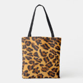Tote Bag Motif en fourrure de léopard (Dos)