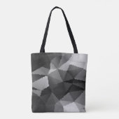 Tote Bag Motif en mosaïque noire et blanche (Dos)