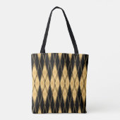 Tote Bag Motif en or et en noir (Dos)