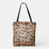 Tote Bag Motif en plumes de Boho (Dos)