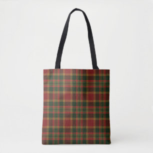 Tote Bag Motif en tissu de tatan Black Watch