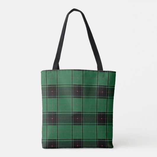 Tote Bag Motif en tissu de tatan Black Watch (Dos)