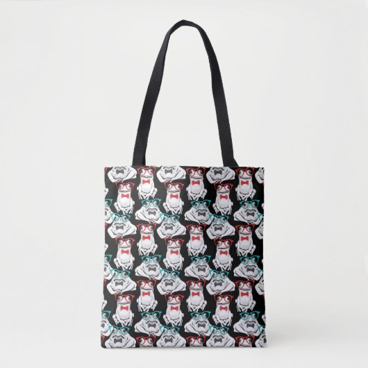 Tote Bag Motif en verre de grenouille (Devant)