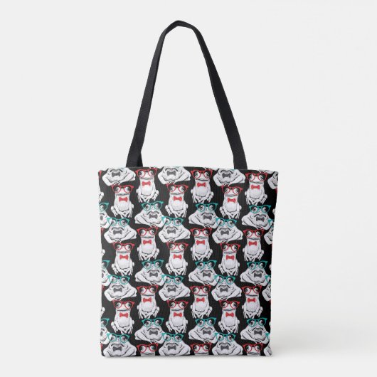 Tote Bag Motif en verre de grenouille (Dos)
