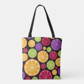 Tote Bag Motif et arrière - plan oranges (Dos)