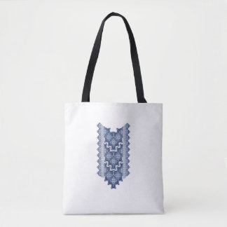 Tote Bag Motif ethnique bleu