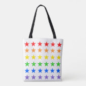 Tote Bag Motif étoilé coloré moderne (Dos)