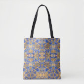 Tote Bag Motif exclusif bleu abstrait (Devant)