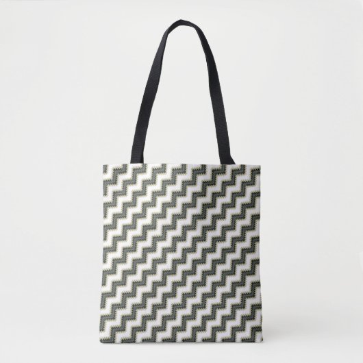Tote Bag Motif fermeture éclair (Devant)