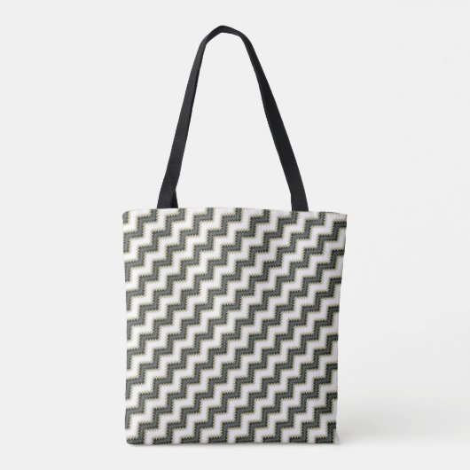 Tote Bag Motif fermeture éclair (Dos)