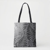 Tote Bag Motif Feuille argent (Devant)