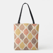 Tote Bag Motif feuille d'automne aux couleurs d'automne (Dos)