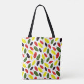 Tote Bag Motif feuille d'automne coloré (Dos)