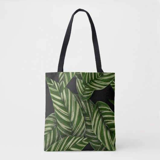 Tote Bag Motif Feuille de la feuille tropicale moderne (Devant)