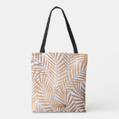 Tote Bag Motif feuille de palmier d'or (Dos)