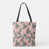 Tote Bag Motif Feuille du jardin tropical (Dos)