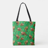 Tote Bag Motif Feuille Red Panda & Bamboo (Dos)