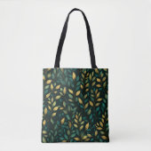 Tote Bag Motif Feuille verte (Devant)